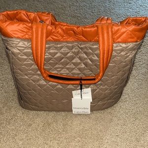 NWT Calvin Klein reversible tote bag